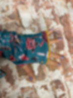 Thumbnail: Lined Hand-warmers in printed organic cotton 