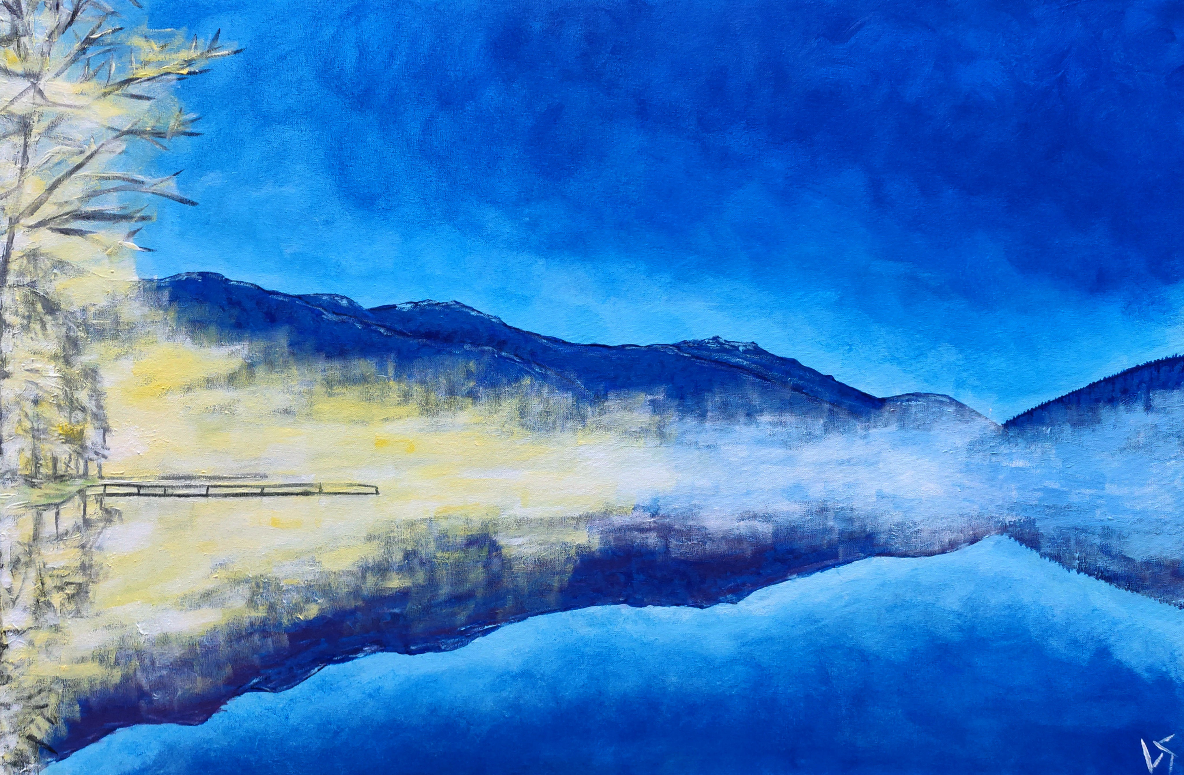 Early Morning Fog over Cultus Lake (Sold)