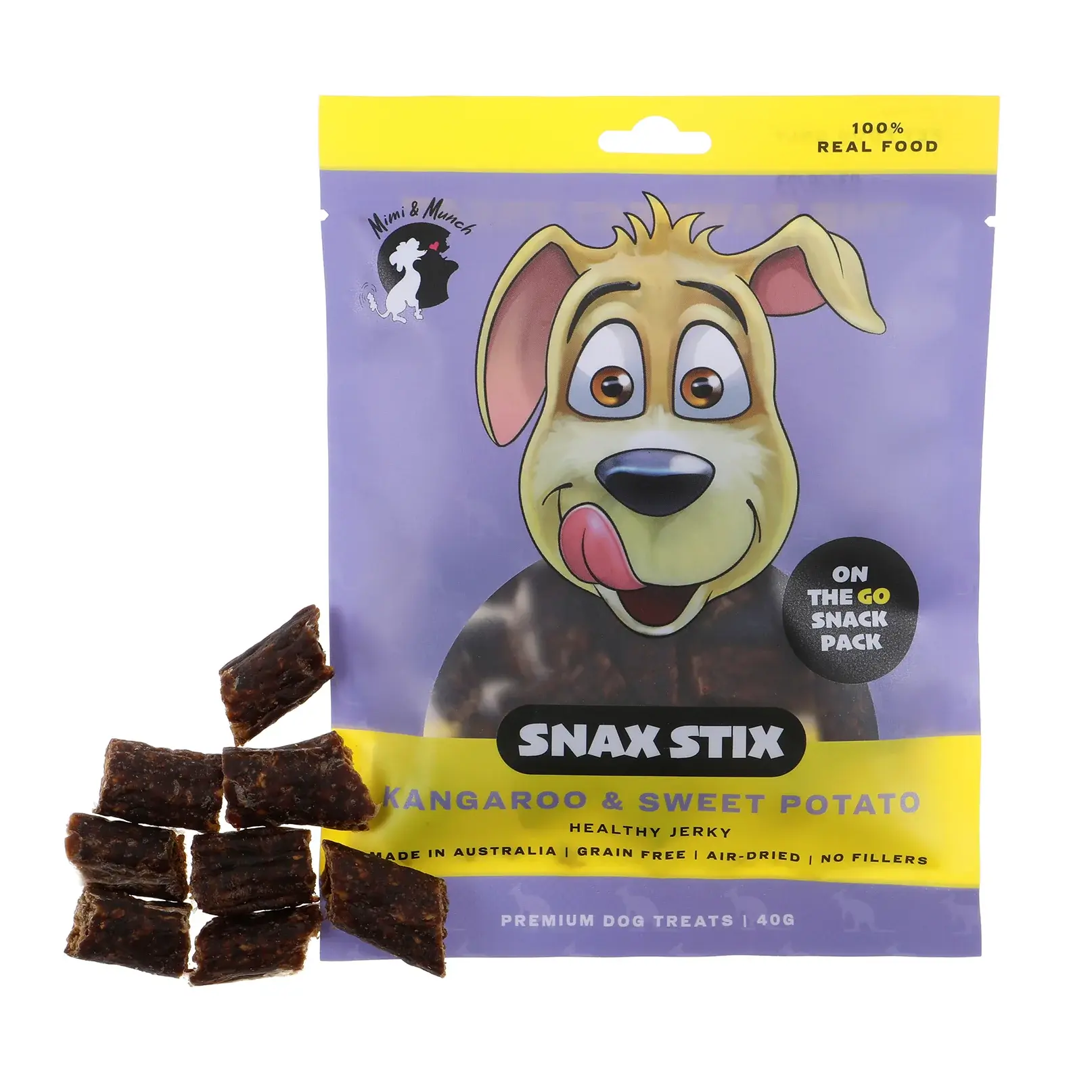 Snax Stix, Natural Dog Treats, Mimi and Munch