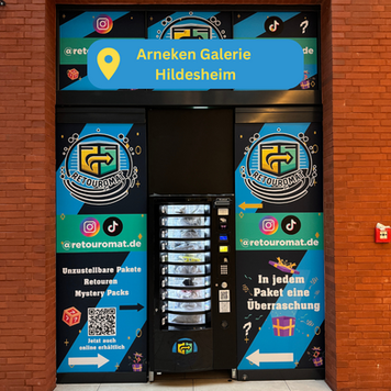 Retouromat mit Mystery Packs, Secret Packs und Retouren in der Arneken Galerie Hildesheim