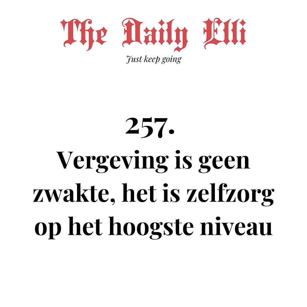 Vergeving is geen zwakte, het is zelfzorg op het hoogste niveau