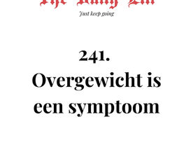 Overgewicht is een symptoom