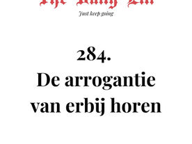 De arrogantie van erbij horen