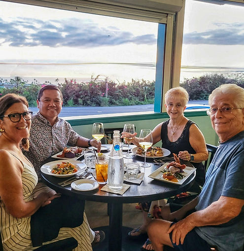 Locals enjoying dinner at Jackie Rey's Kona