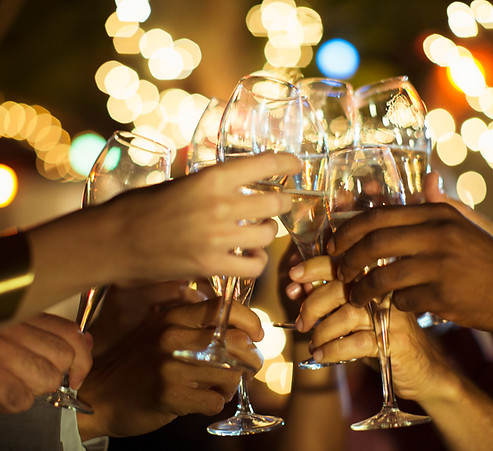 Open bar drinks with full cocktail menu
