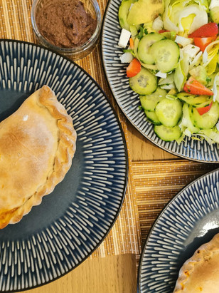 Week 49 - calzones with a strawberry salad