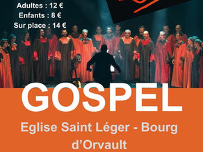 Réservations concert Gospel par la chorale Les Chants de Coton