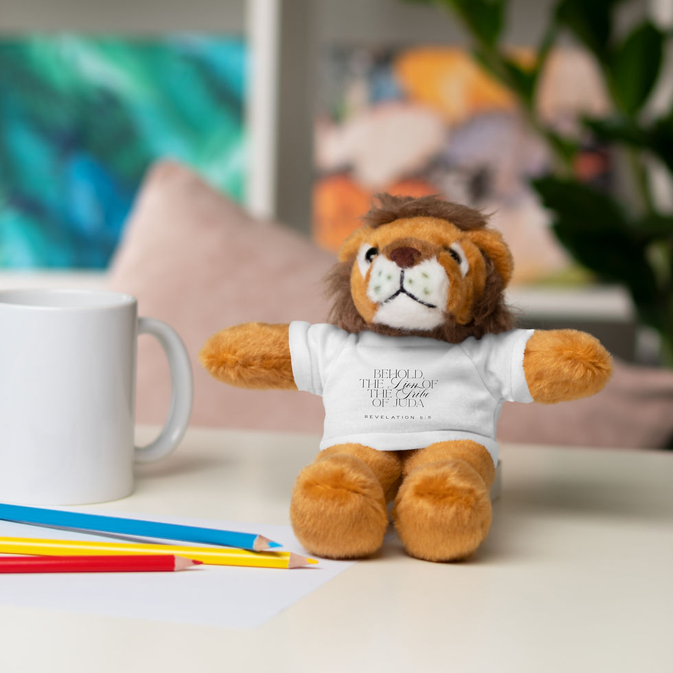 Thumbnail: Plush Lion Toy Behold The Lion Of The Tribe Of Juda Revelation 5:5