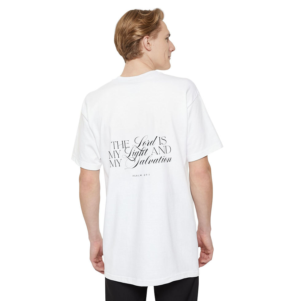 Thumbnail: T-Shirt The Lord Is My Light And My Salvation Psalm 27:1