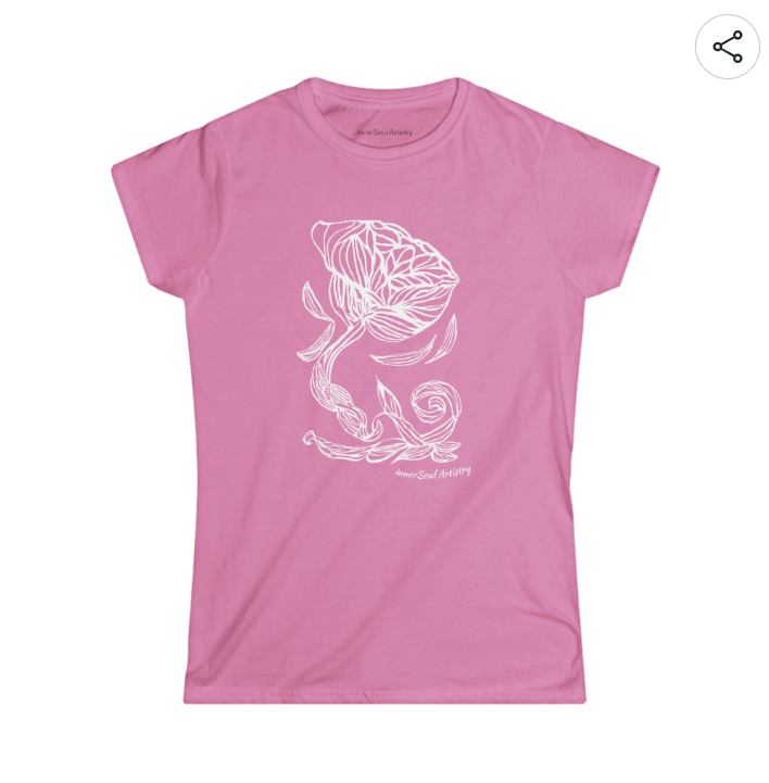 Miniatura: innerSoul artistry Rose DesignWomen's Softstyle Tee