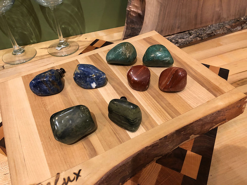Thumbnail: Unique Polished Stone Cabinet Knobs