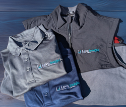 embroidered polos and vest - work apparel