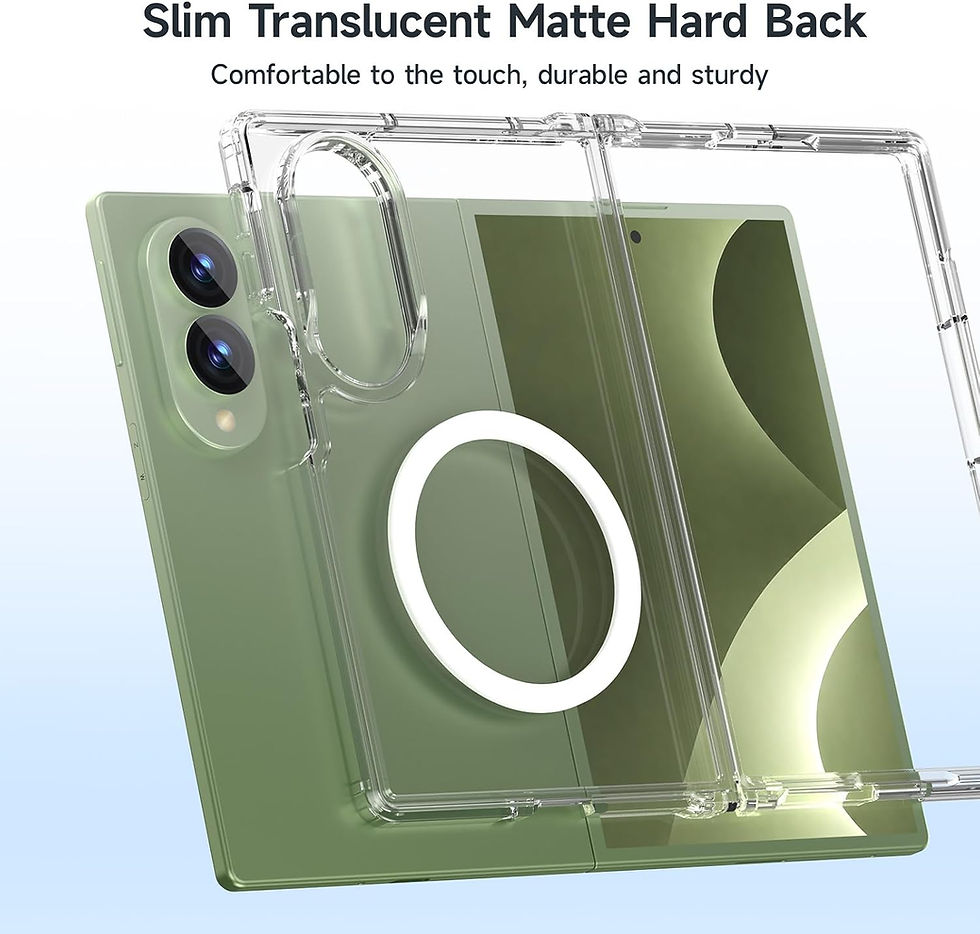 Thumbnail: TUFF LUV Acrylic Case Compatible With Samsung Galaxy Z Fold 8 Clear