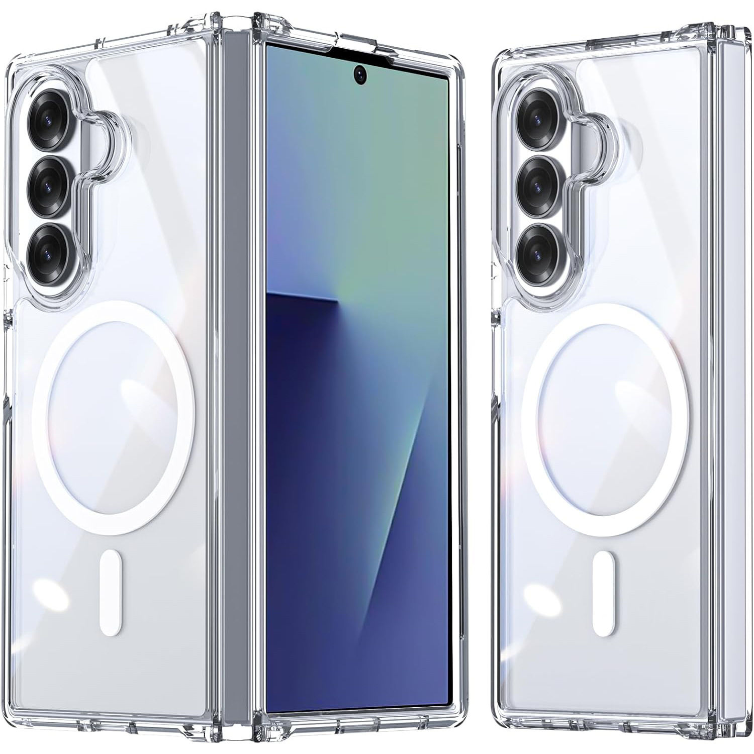 TUFF LUV Acrylic Case Compatible With Samsung Galaxy Z Fold 8 Ultra Clear
