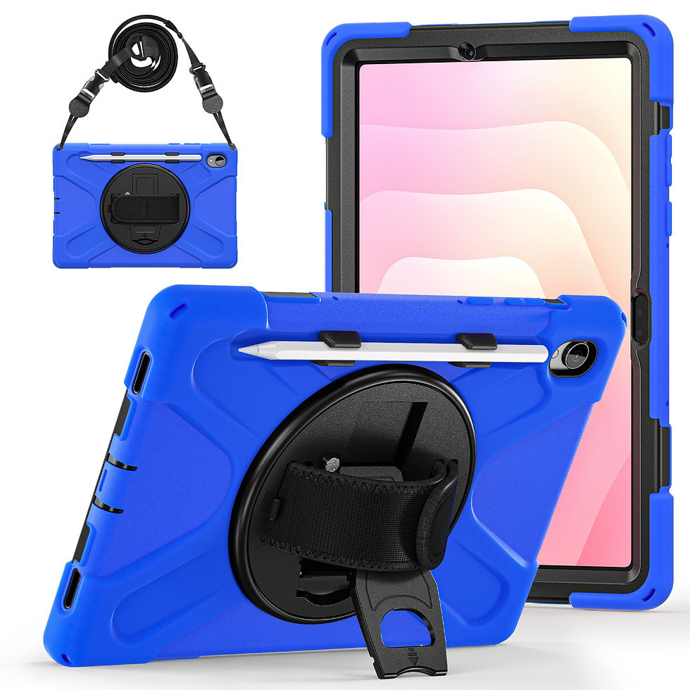 Thumbnail: Armour Jack Rugged Case with Shoulder Strap for   Galaxy Tab S11 X730/X736: Blue