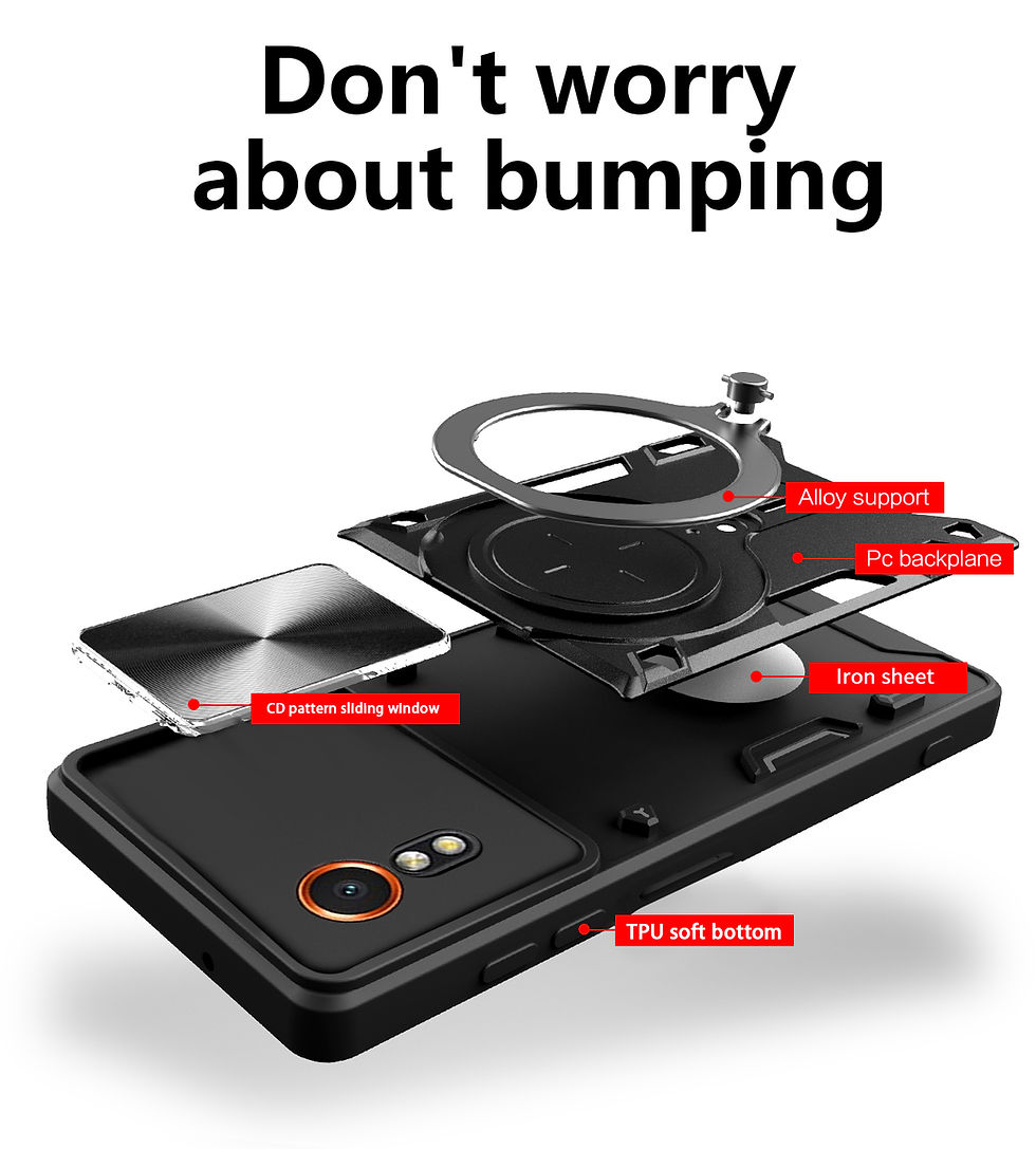 Thumbnail: Rugged Phone Case for Samsung Galaxy XCover7 with Kickstand & Sliding Lens Cover