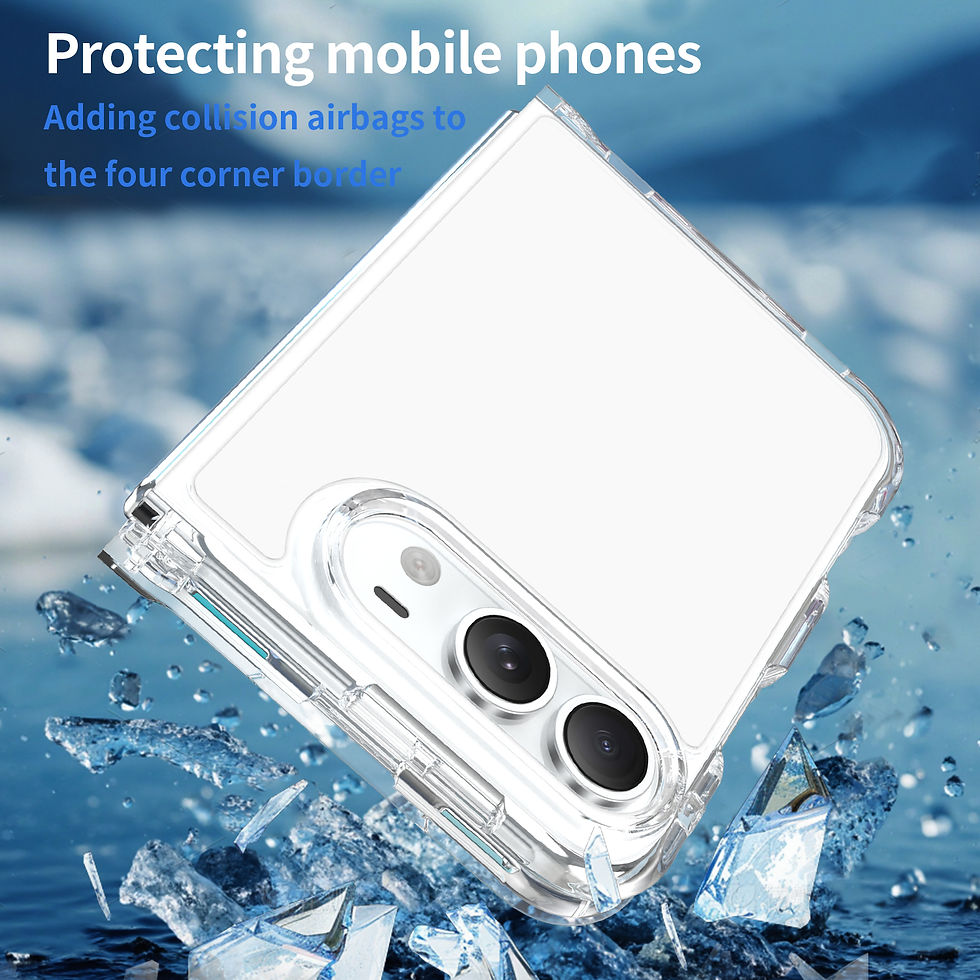 Thumbnail: TUFF LUV CrystalShield Protective Clear Case for iPhone Duo - Clear