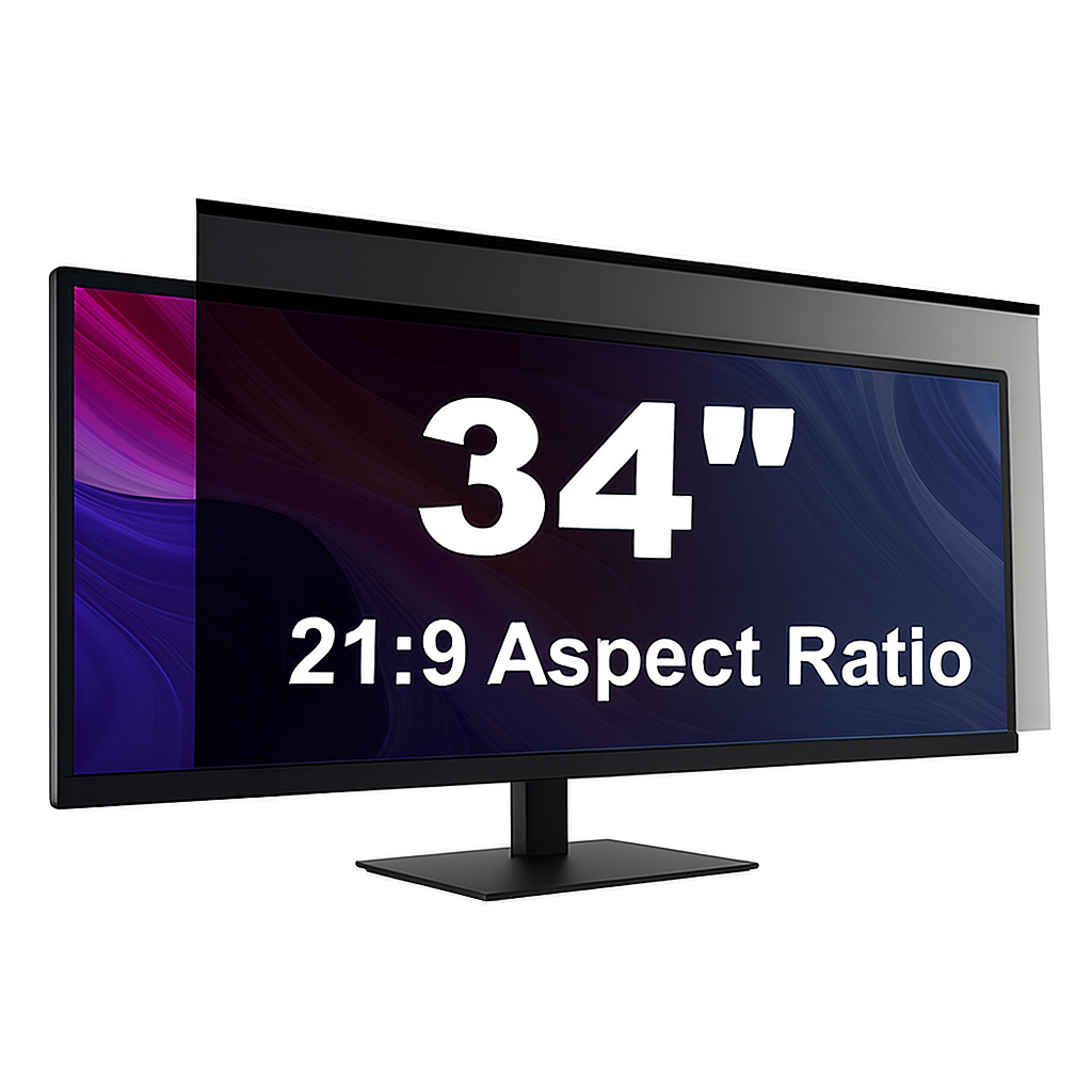Universal 34 inch Magnetic Monitor Privacy Screen （21:9）814 x 345mmmm