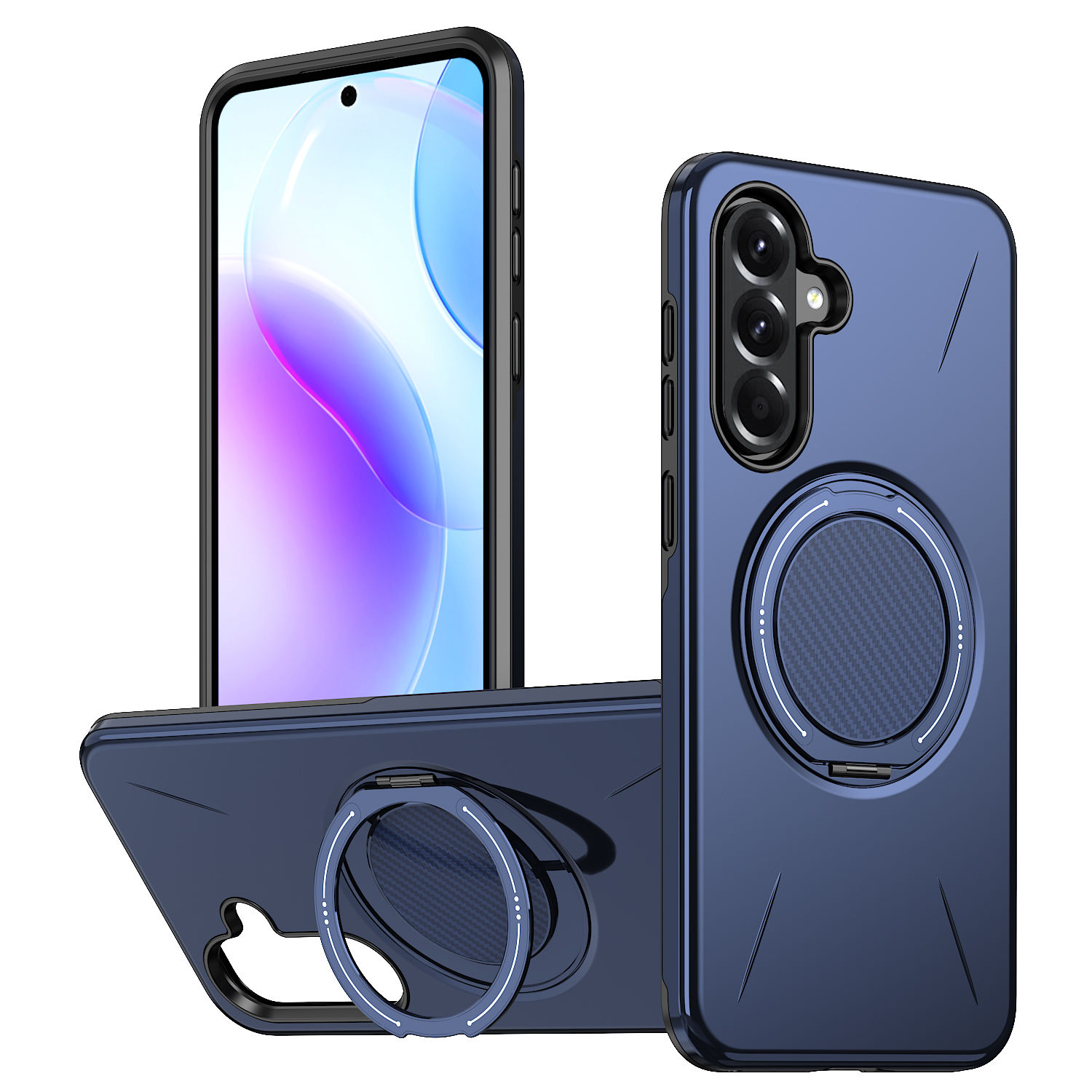 TUFF LUV FlexStand Adjustable Stand Case Compatible With Galaxy A18 - Blue