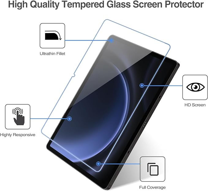 Thumbnail: 2.5D Tempered Glass Full Screen protection Samsung S9 Fe (SMX510/X516)