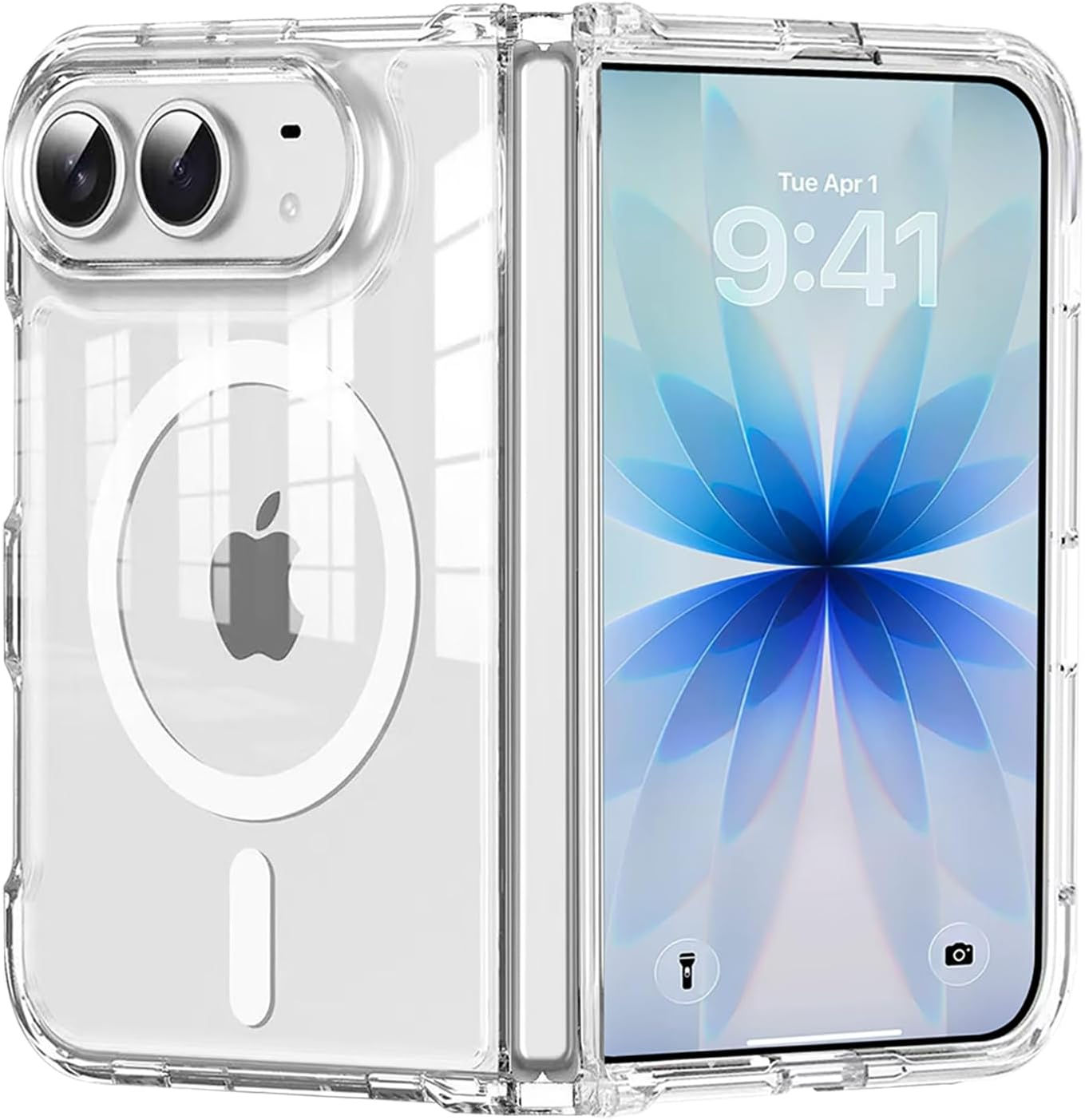 TUFF LUV CrystalFlex Clear Case Compatible With iPhone Duo
