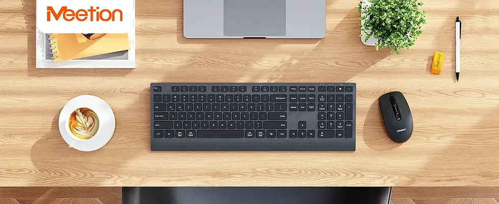 Thumbnail: Meetion C2000 Rechargeable Wireless Keyboard & Mouse Combo