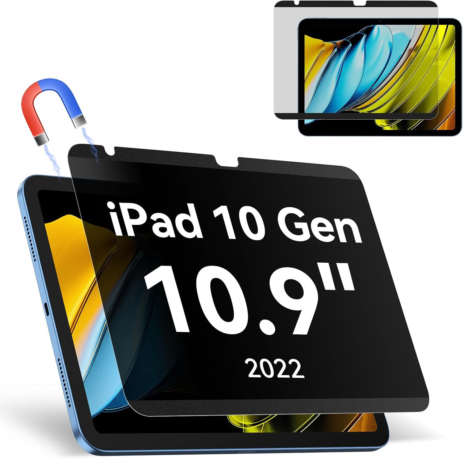 Magnetic Privacy Screen for   iPad 10.9" 10 gen/11 gen [2 way]