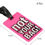 Thumbnail: Easy ID 4-Pack “Not Your Bag!” PVC Luggage Tags: Pink
