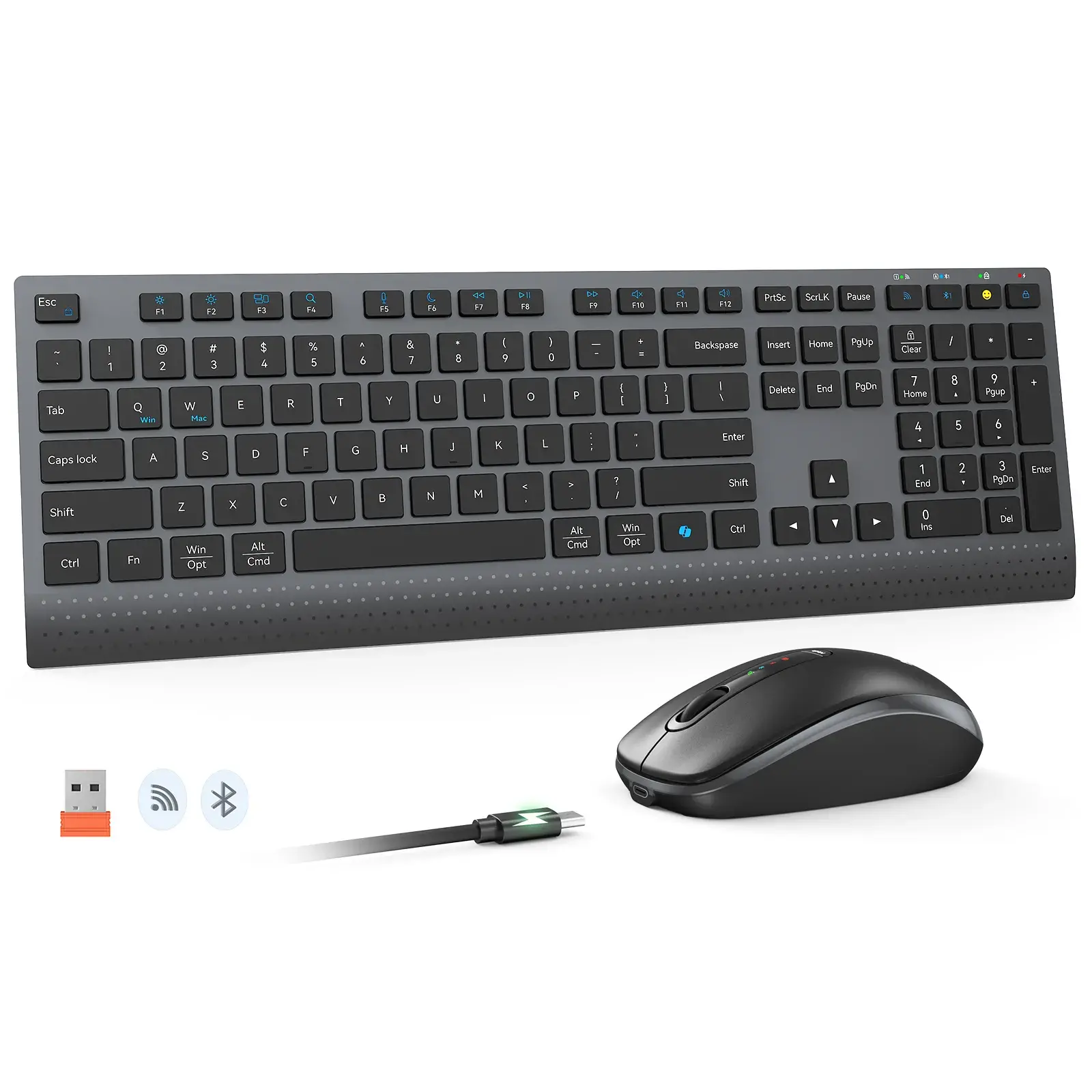 Meetion C2000 Rechargeable Wireless Keyboard & Mouse Combo
