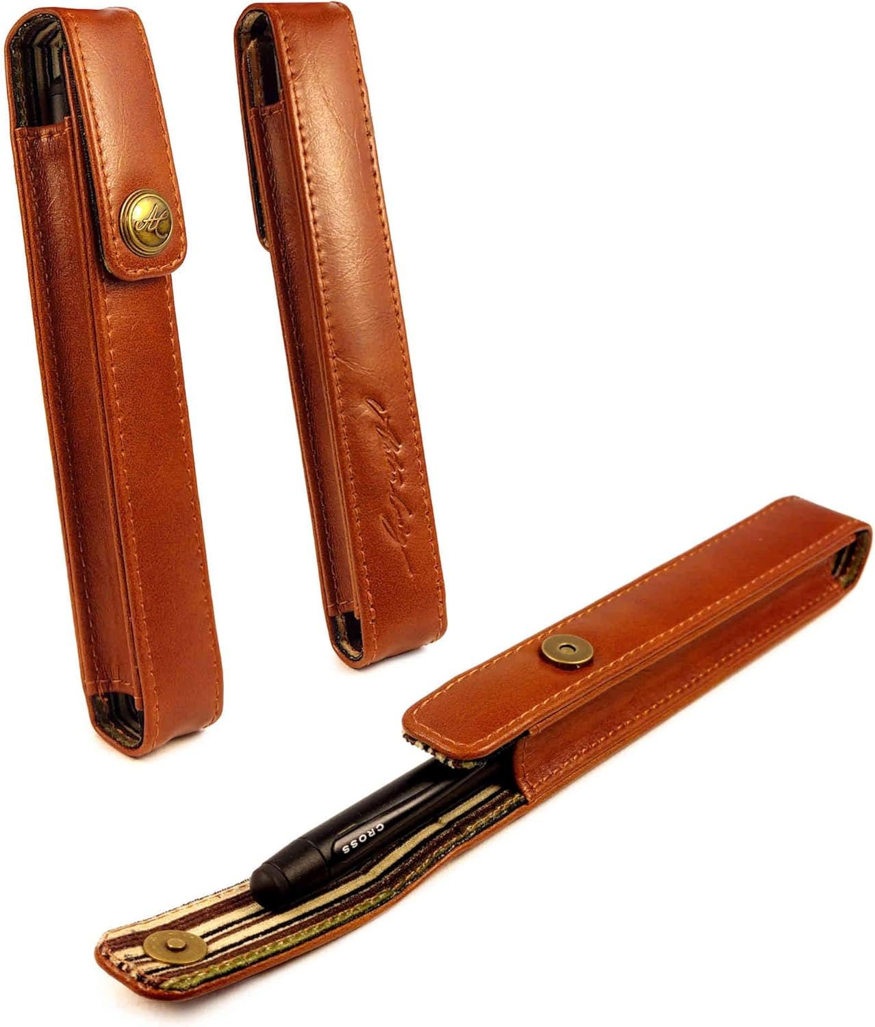 Alston Craig leather Pen holder case - (MontBlanc & Cross0