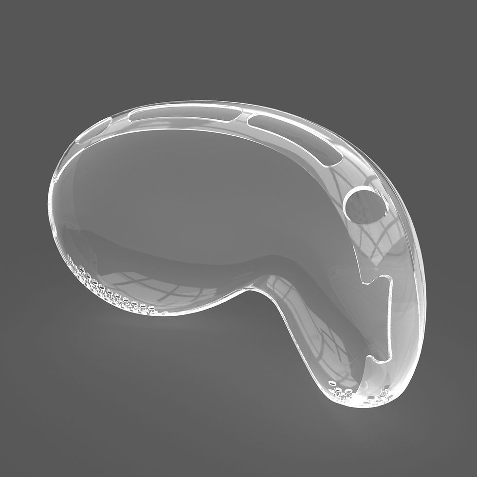 Thumbnail: PU Screen Protector Compatible with Apple Vision Pro - Crystal Clear, Scratch-Re