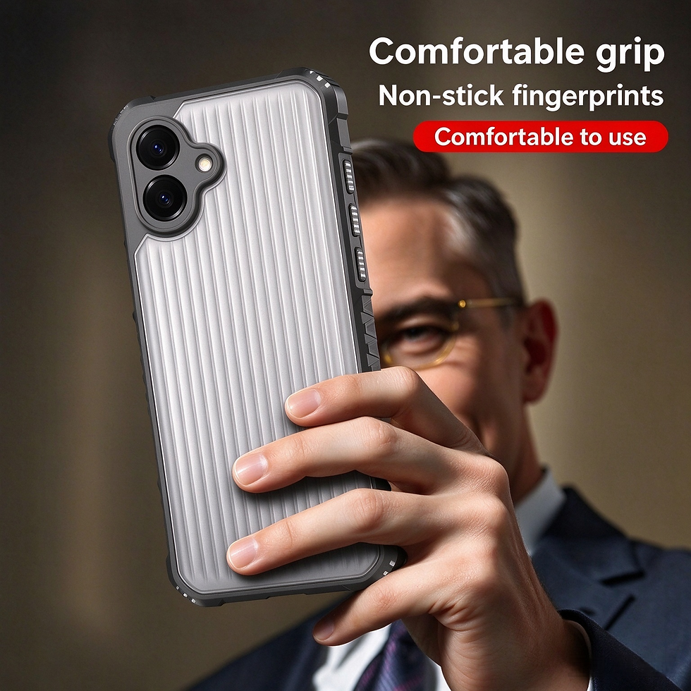 Thumbnail: TUFF LUV ArmorFlex Case Compatible With Galaxy A08- Grey