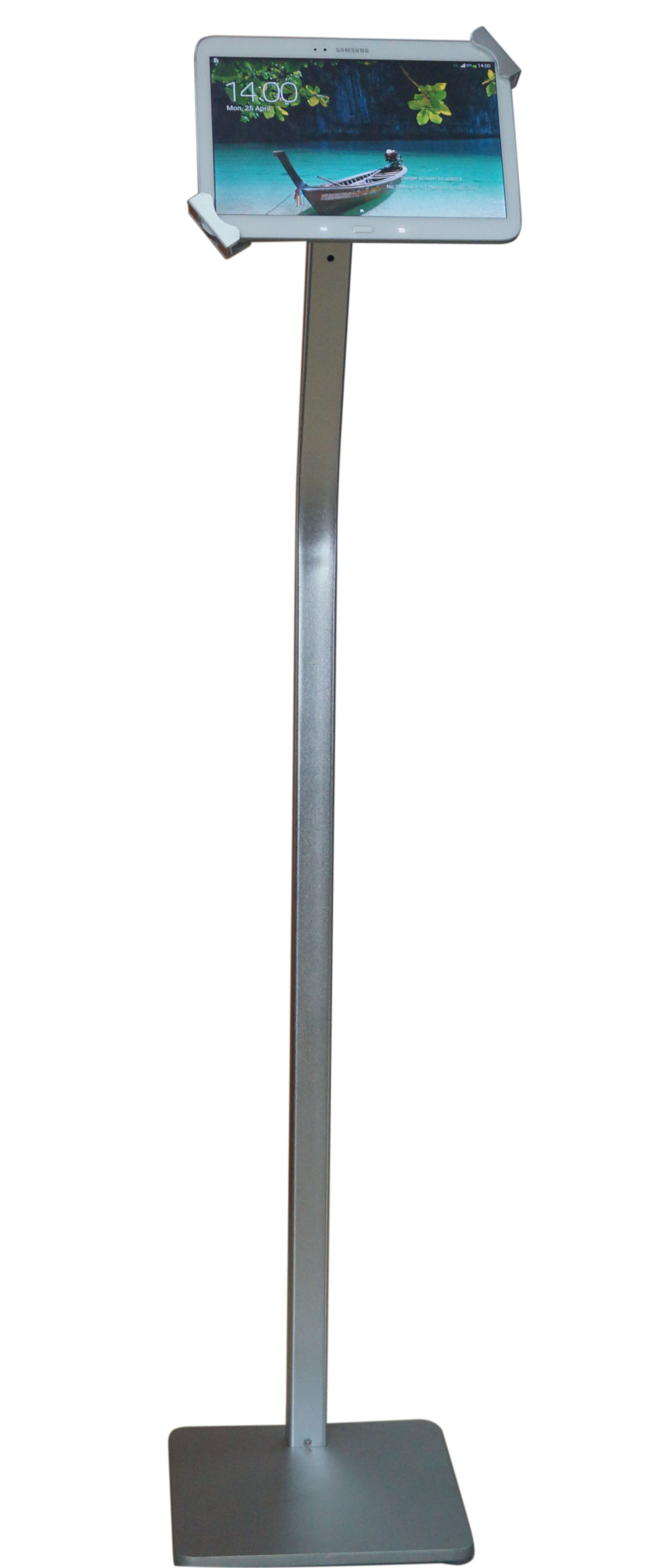 Lockable Anti-Theft Floor Tablet Stand for 7"-10.5" Devices