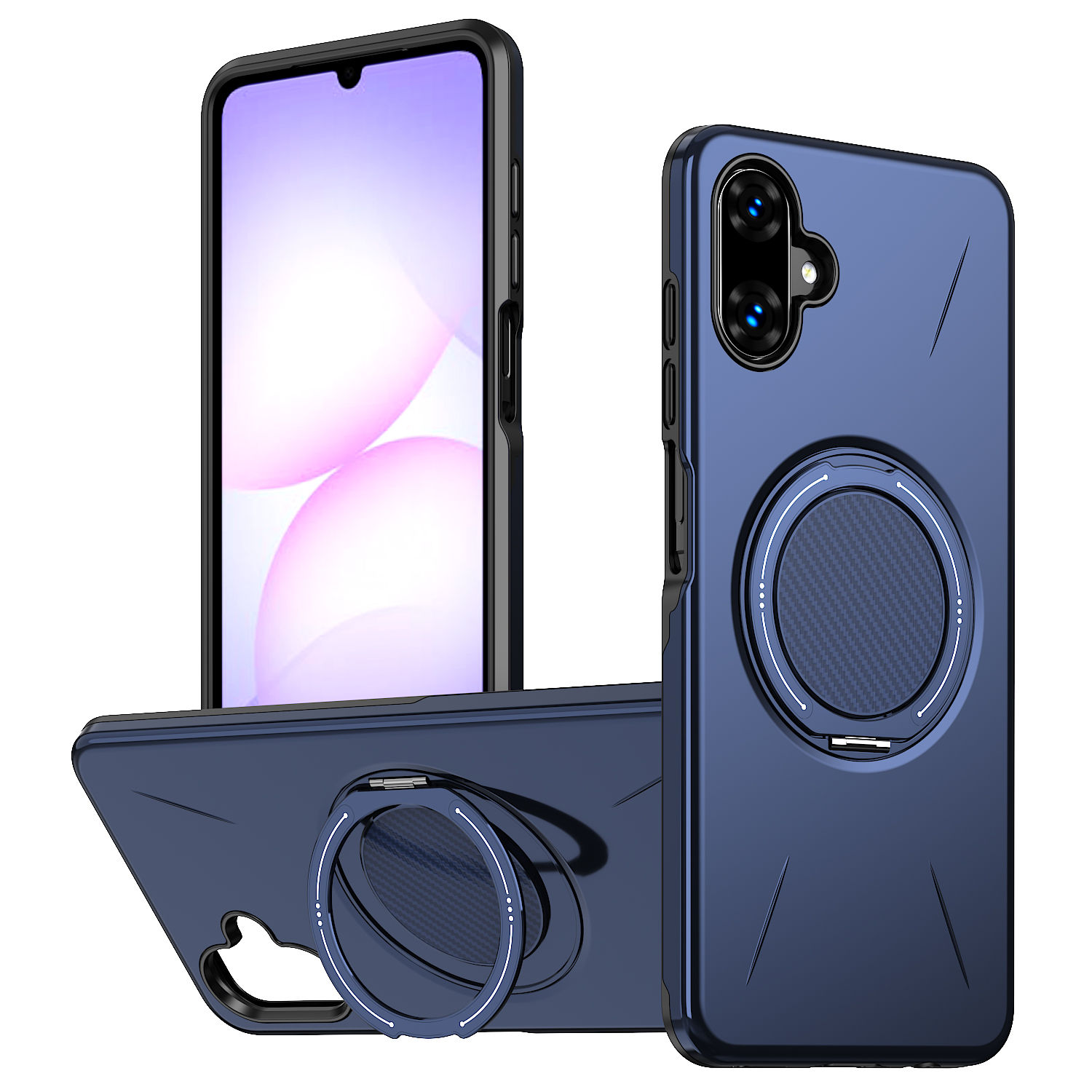 TUFF LUV FlexStand Adjustable Stand Case Compatible With Galaxy A08 - Blue