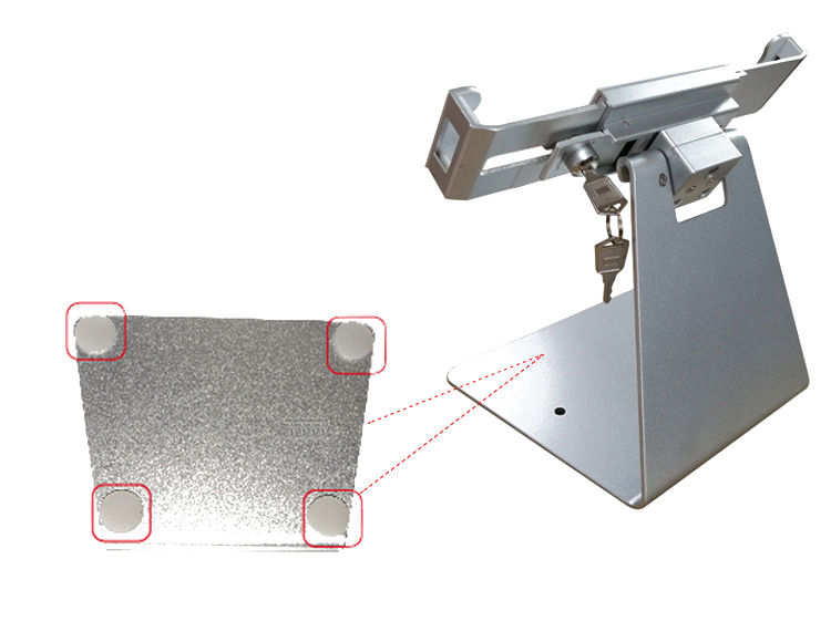 Thumbnail: Universal Lockable Tablet Security Mount Stand - Adjustable 7-11" Display Holder