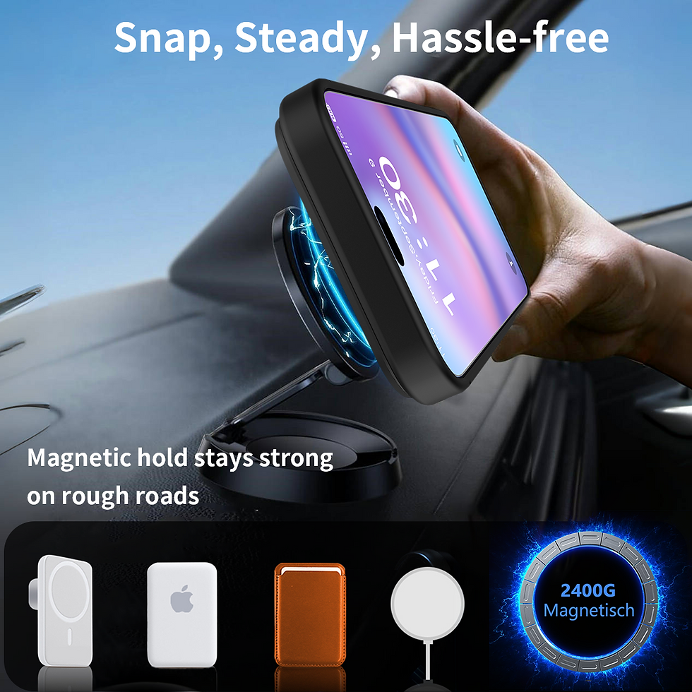Thumbnail: PC/TPU MagSafe Case with Kickstand For iPhone 17 Pro MAx– Shockproof, Black