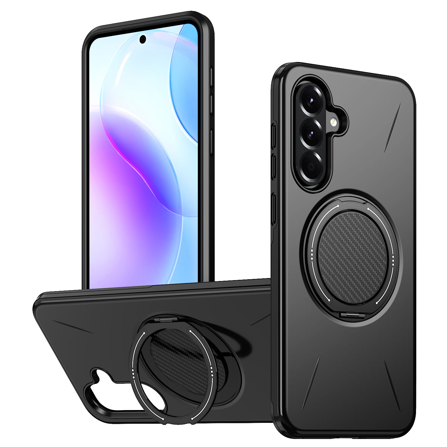 TUFF LUV FlexStand Adjustable Stand Case Compatible With Galaxy A17 - Black