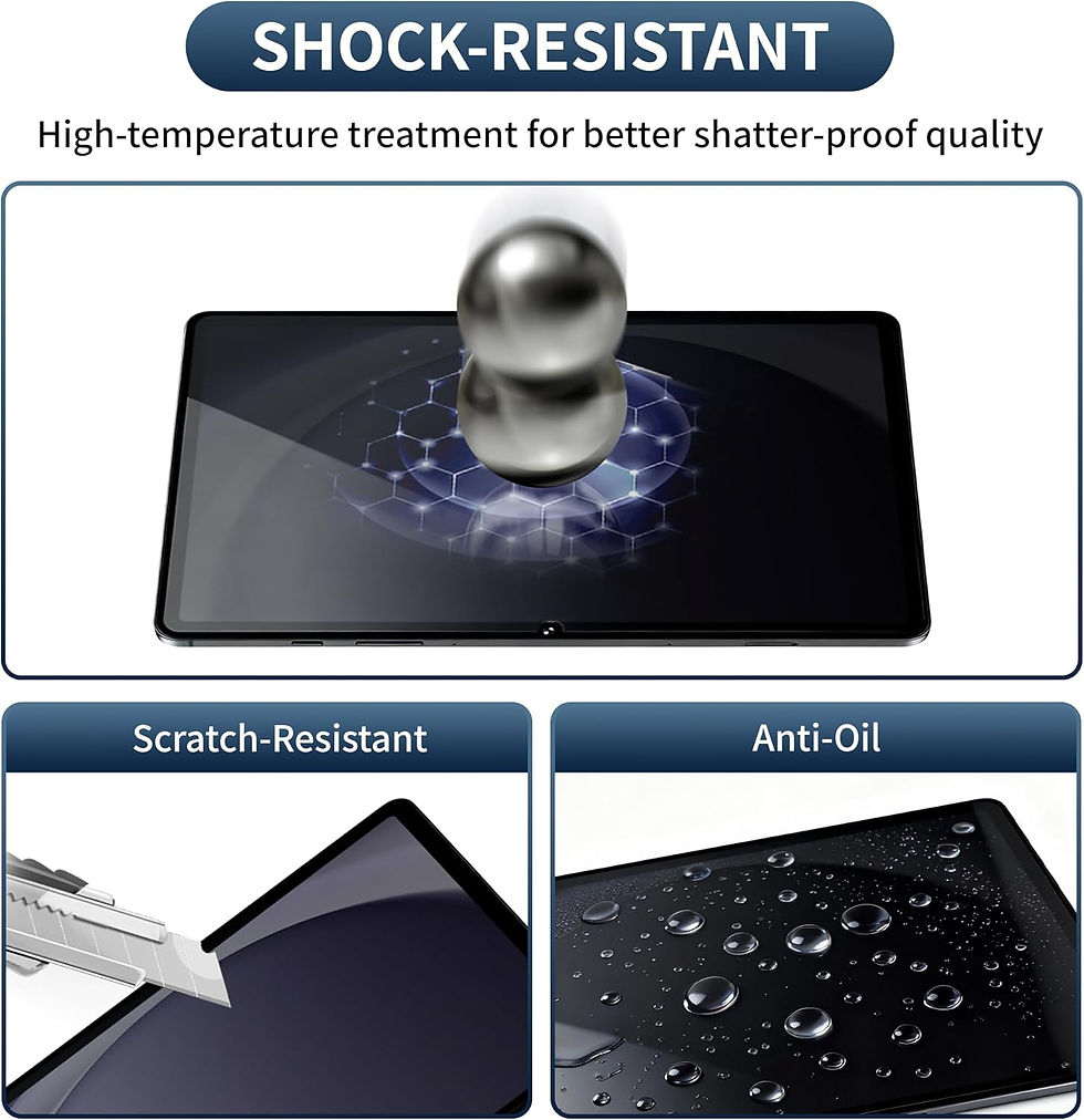 Thumbnail: Privacy Tempered Glass Screen Compatible with Samsung Galaxy Tab S11 Ultra