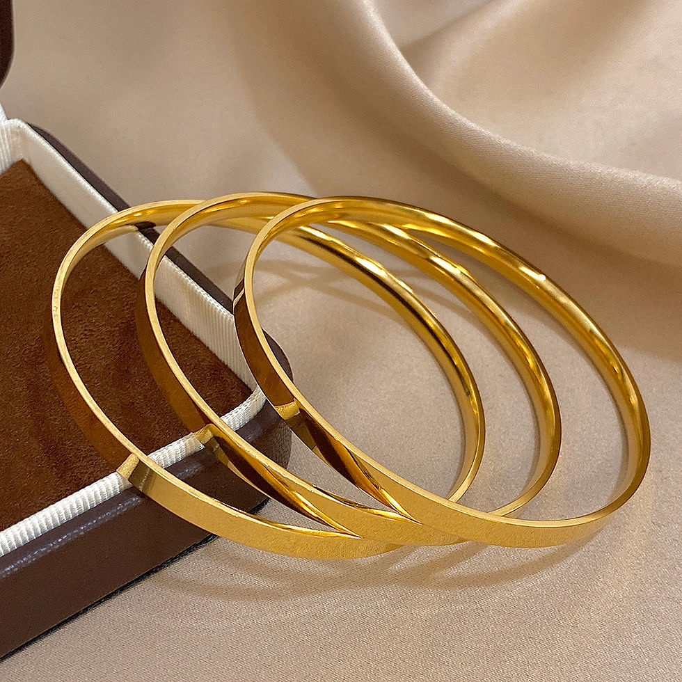 Thumbnail: Golden Orbit Bangle Set