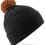 Thumbnail: Embroidered Pom Pom Beanie Hat