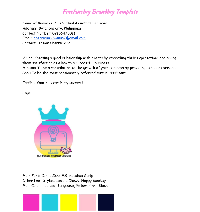 Branding Template
