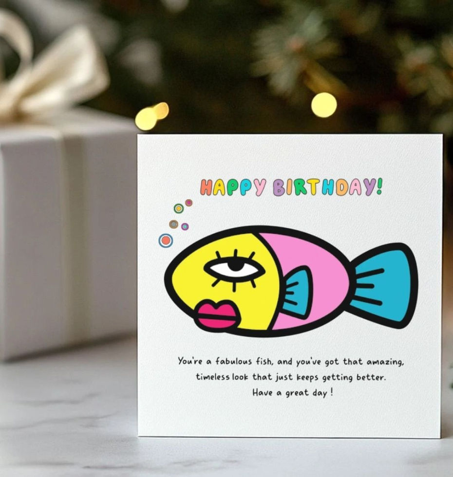 Happy Birthday to her  card