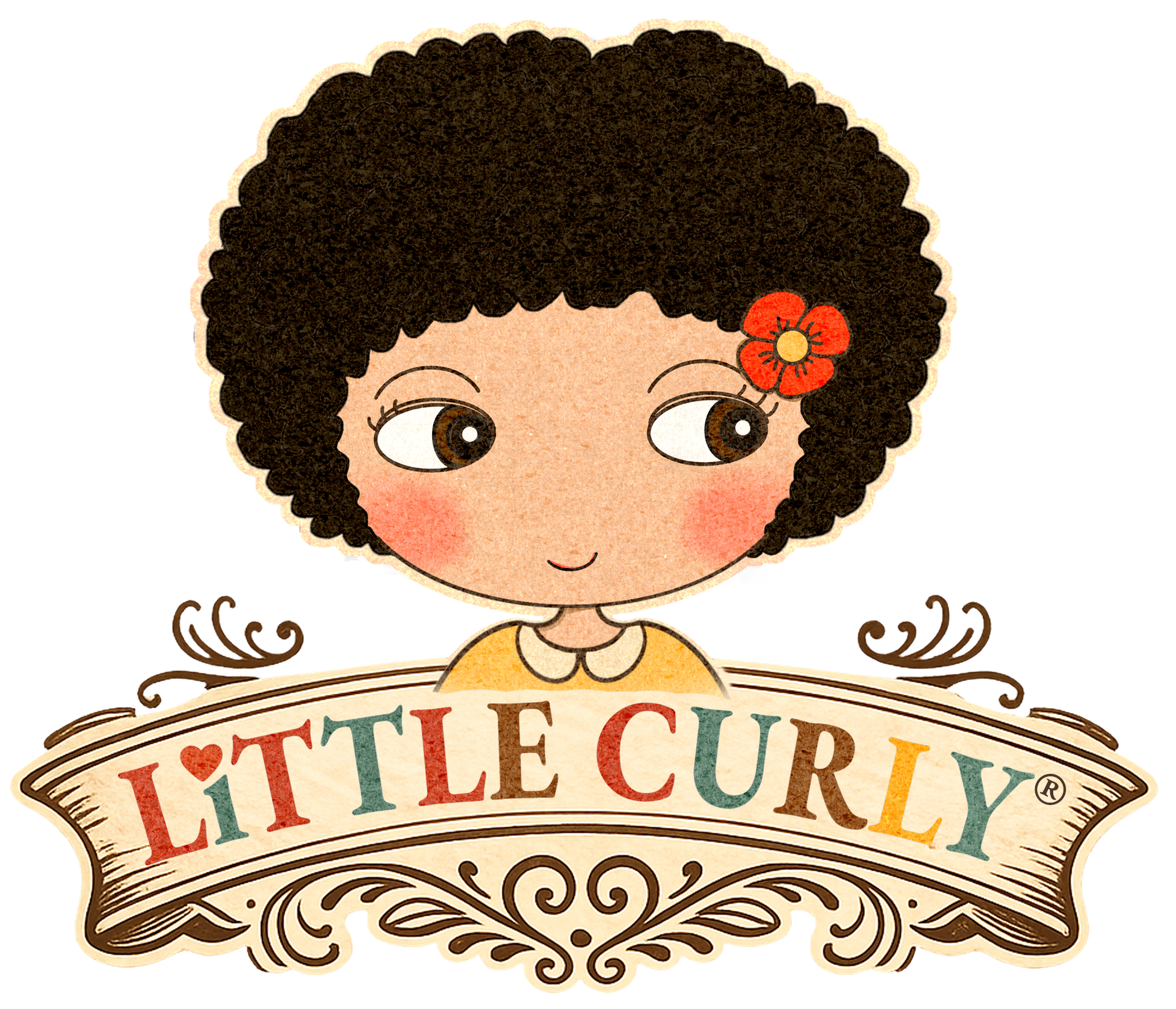 little curly children's book illustration,