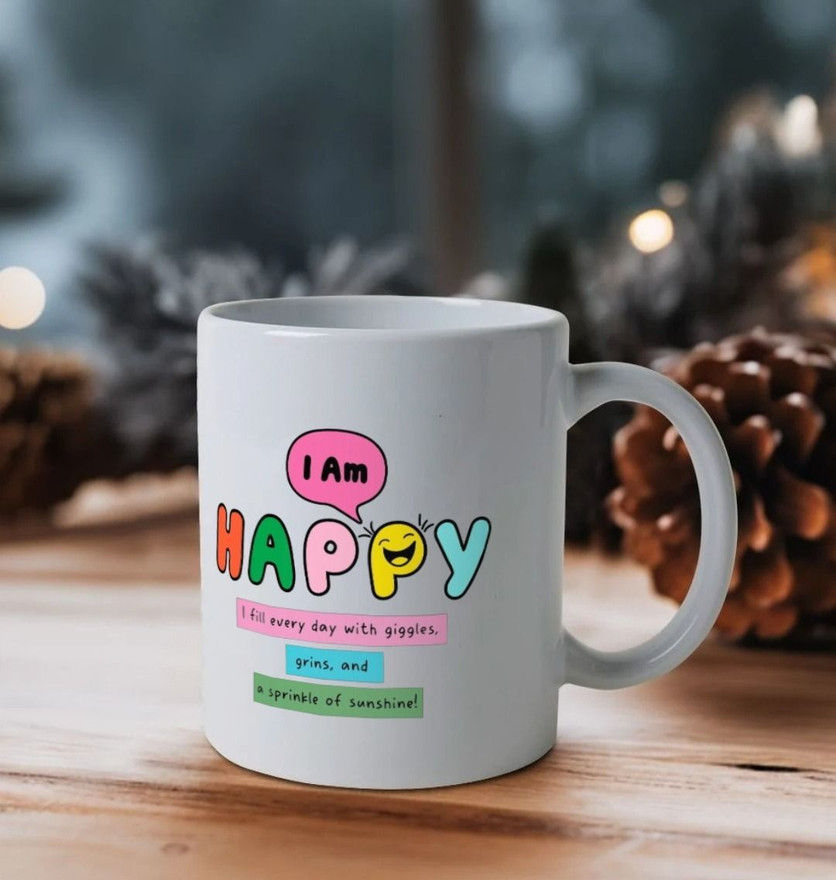 I Am Happy Mindfulness Mugs