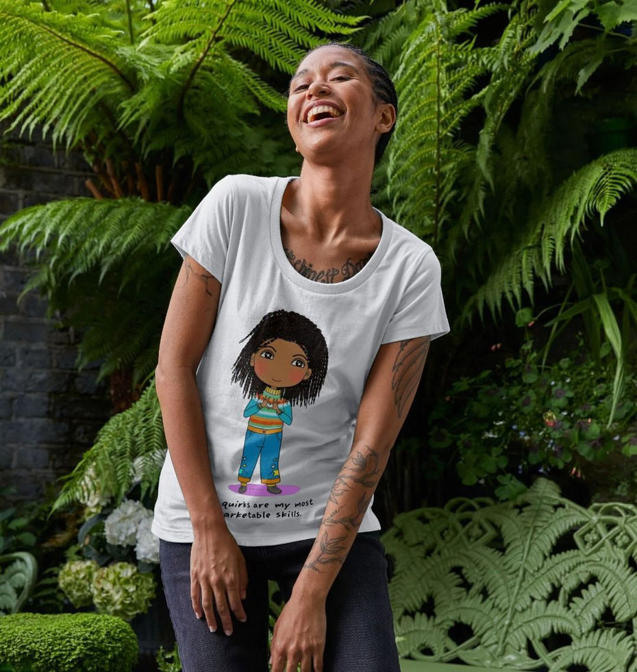 This fun Affirmations tee spreads good vibes and embraces your quirky self.