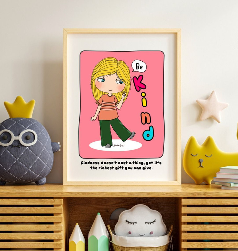 Be Kind - Mindfulness Art - Giclee Fine Art Print