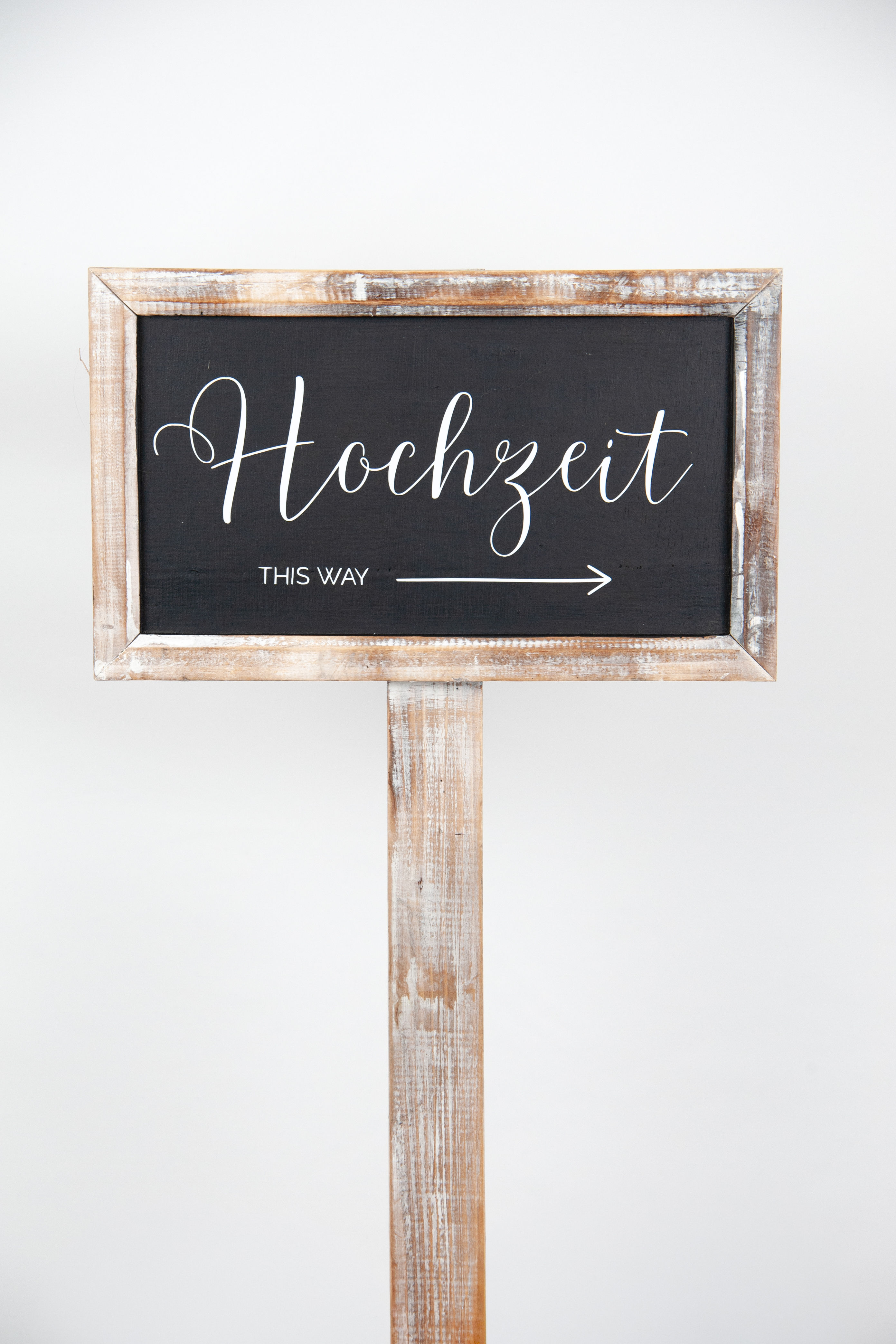 Orientierungsschild "Hochzeit"
