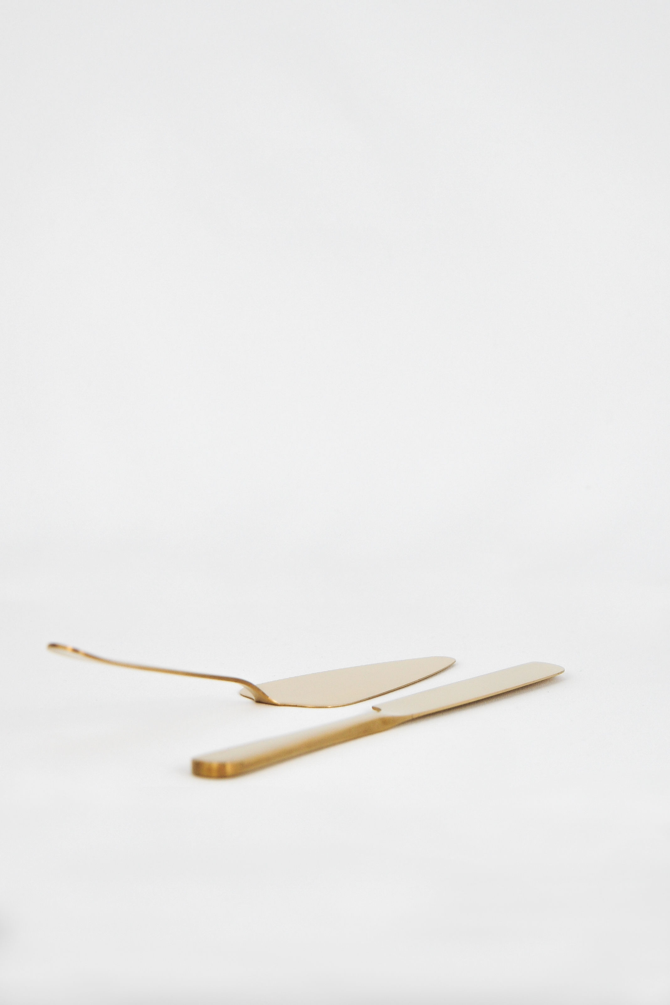 Tortengabel & Tortenmesser "Gold"