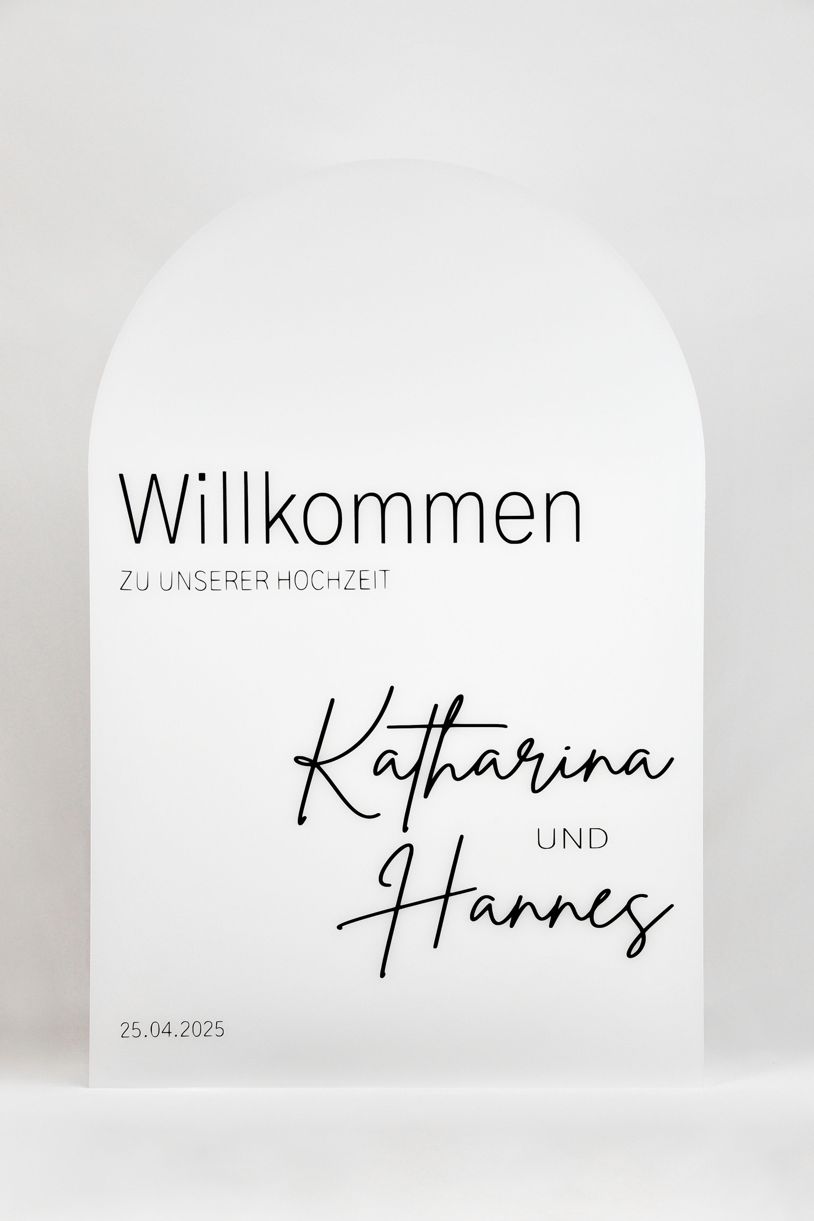 Willkommensschild "Edel"