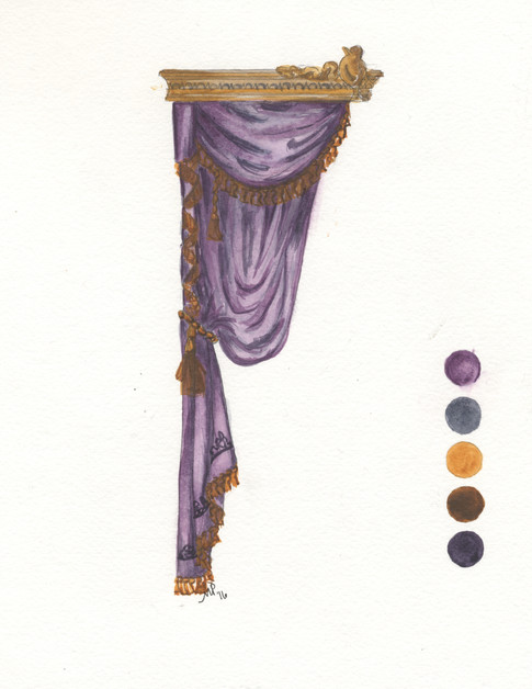 Painters elevation in gouache.